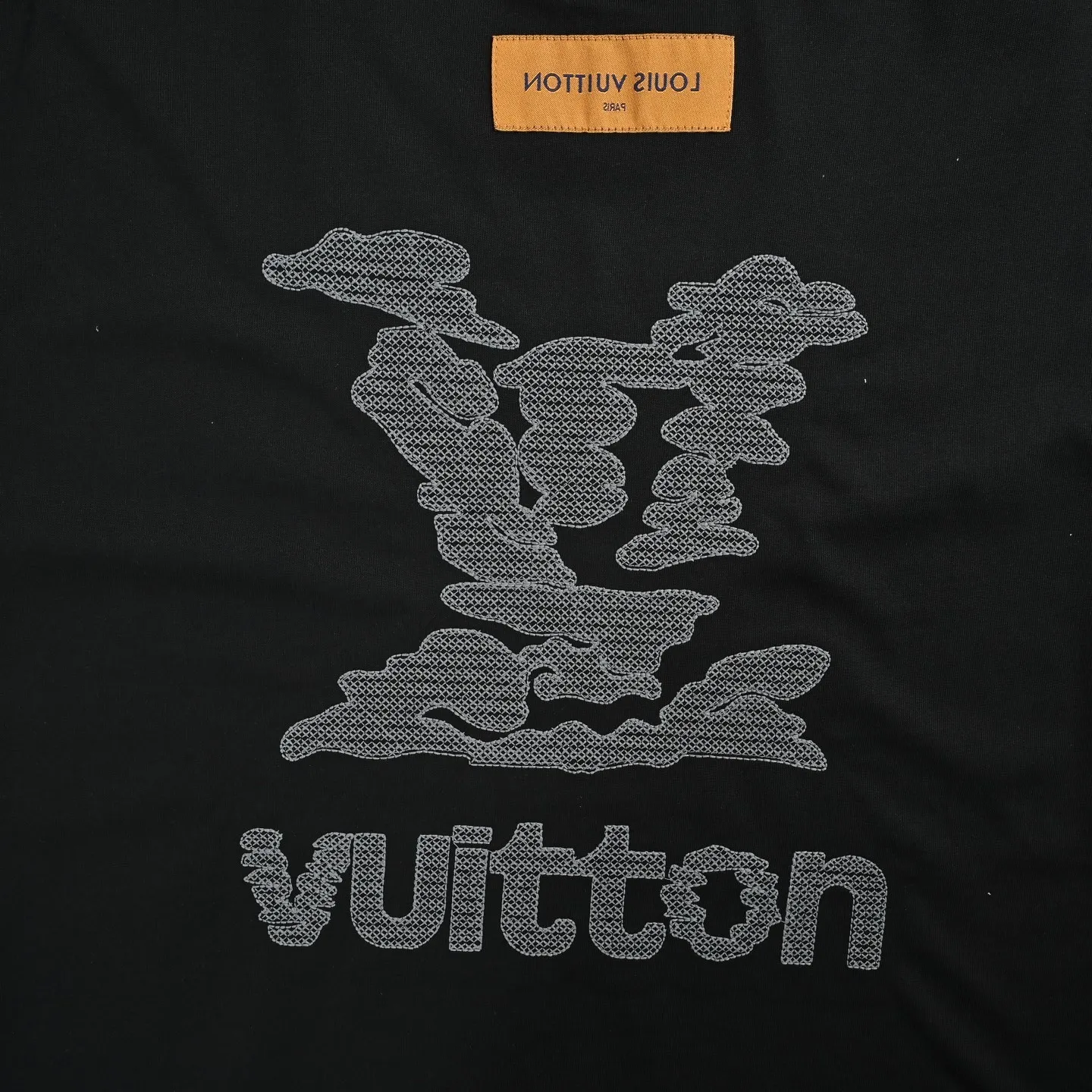 Louis Vuitton/Louis Vuitton cloud letter logo short sleeves